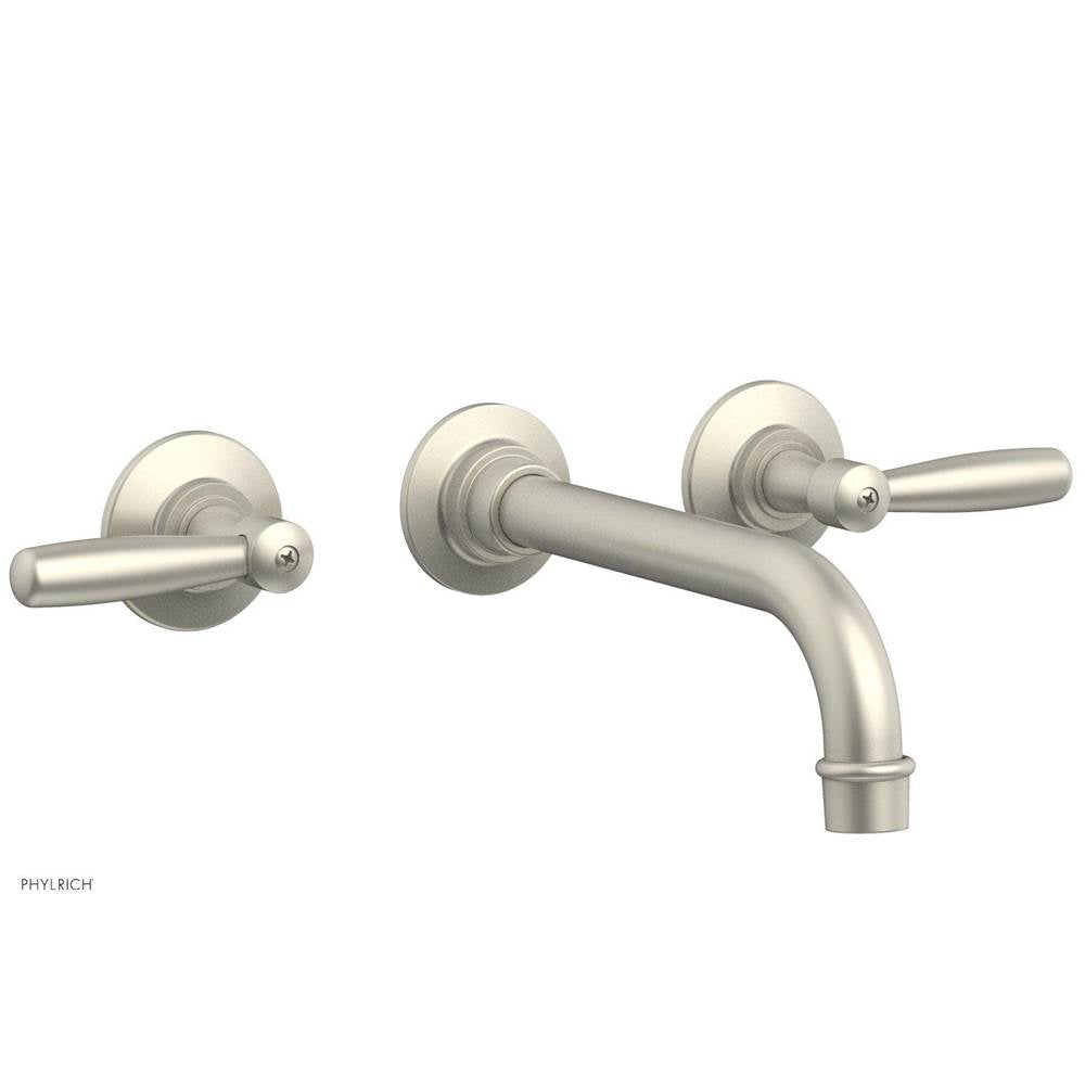 Phylrich - Wall Lav Faucet Works, Lever Handles - Burnished Nickel