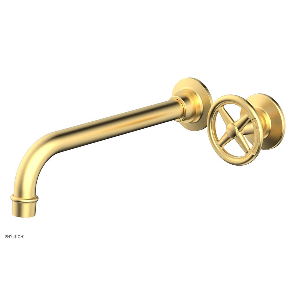 Phylrich - Single Hdl W/L W 10'' Spt Works Cross - Burnished Gold
