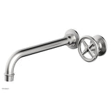 Phylrich - Single Hdl W/L W 10'' Spt Works Cross - Satin chrome