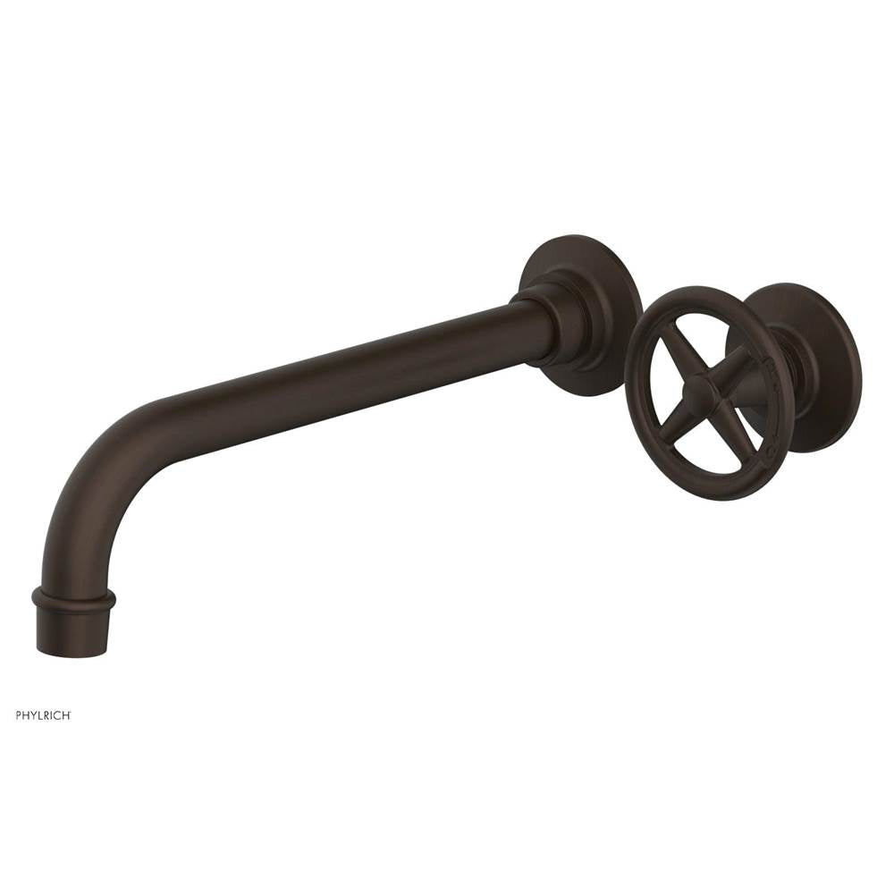 Phylrich - Single Hdl W/L W 10'' Spt Works Cross - Antique Bronze