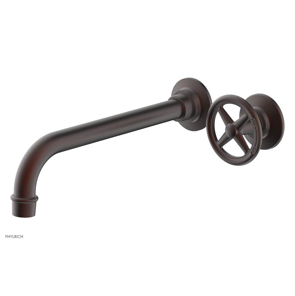 Phylrich - Single Hdl W/L W 10'' Spt Works Cross - Weathered Copper