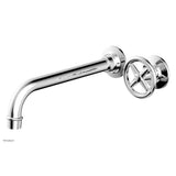 Phylrich - Single Hdl W/L W 10'' Spt Works Cross - Satin White