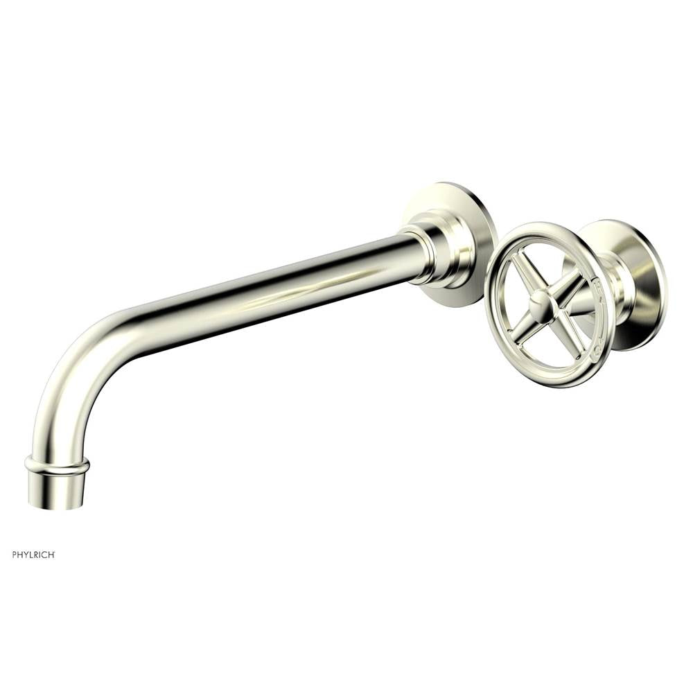 Phylrich - Single Hdl W/L W 10'' Spt Works Cross - Satin Nickel