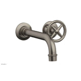Phylrich - Wall Lav Single Works, Cross  Handle - Pewter