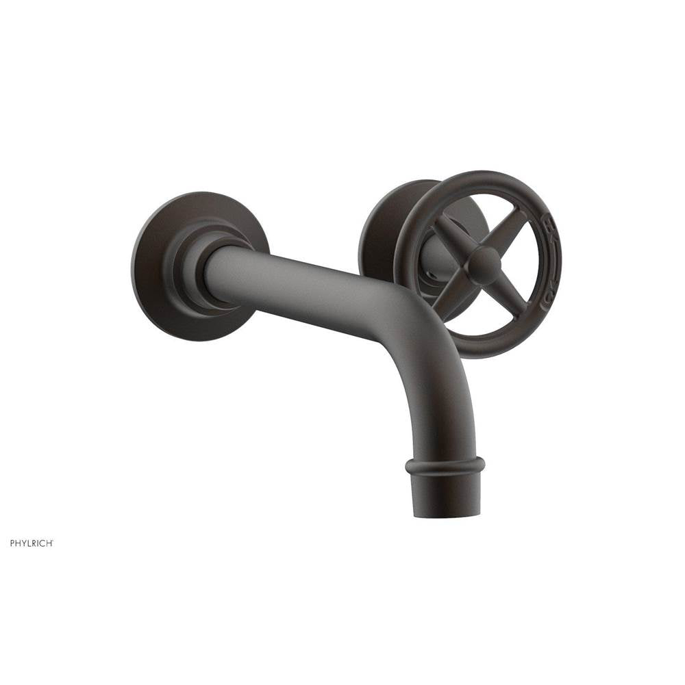 Phylrich - Wall Lav Single Works, Cross  Handle - Old Rubbed Bronze