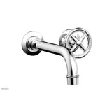 Phylrich - Wall Lav Single Works, Cross  Handle - Polished Chrome