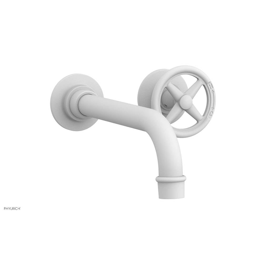 Phylrich - Wall Lav Single Works, Cross  Handle - Satin White