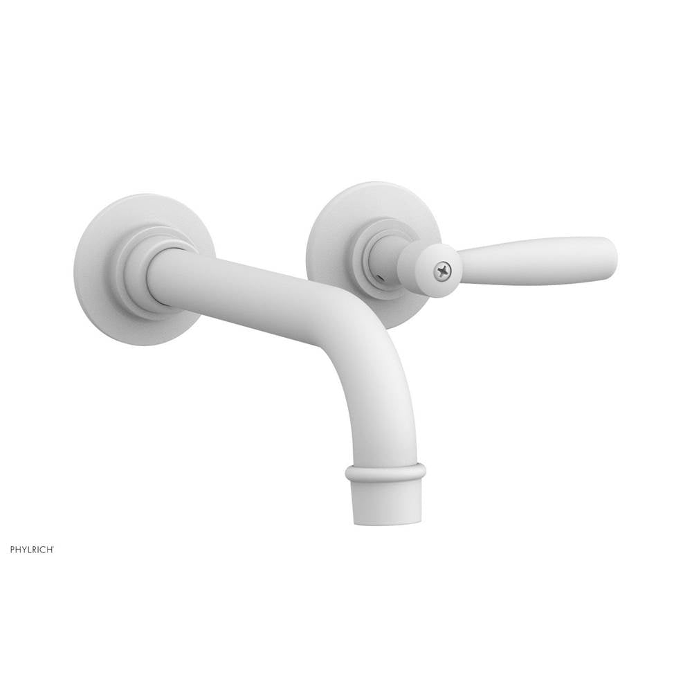 Phylrich - Wall Lav Single Works, Lever  Handle - Satin White