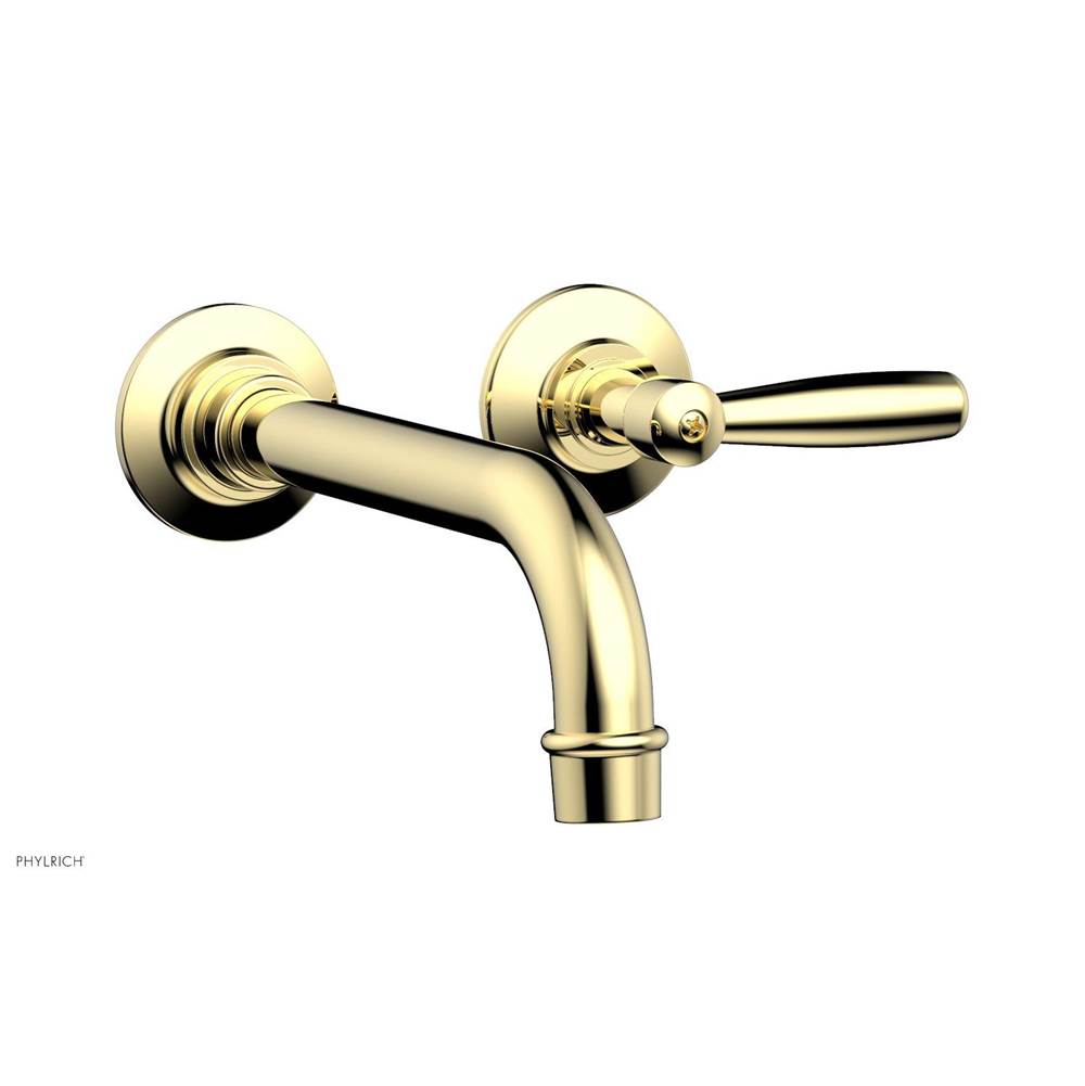 Phylrich - Wall Lav Single Works, Lever  Handle - Polished Brass