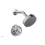 Phylrich - Pb Shwr Kit Works, Cross Handle - Satin chrome
