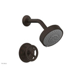Phylrich - Pb Shwr Kit Works, Cross Handle - Antique Bronze