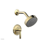 Phylrich - Pb Shwr Kit Works, Lever Handle - Polished Brass Uncoated