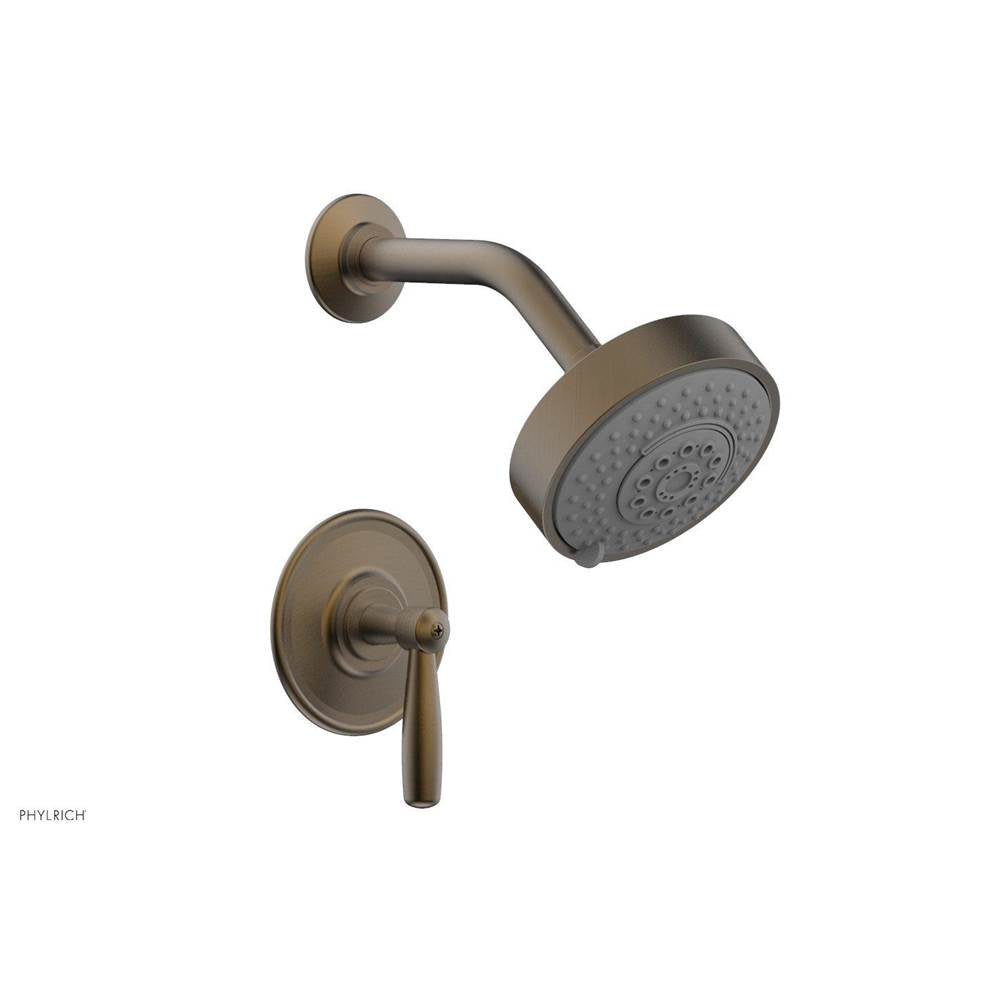 Phylrich - Pb Shwr Kit Works, Lever Handle - Old English Brass