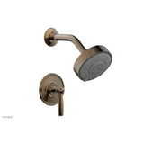 Phylrich - Pb Shwr Kit Works, Lever Handle - Antique Brass