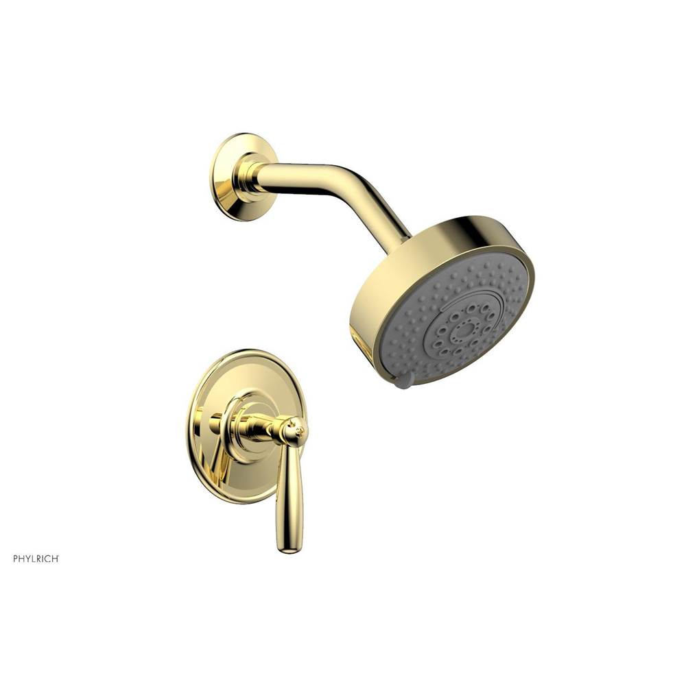 Phylrich - Pb Shwr Kit Works, Lever Handle - Polished Brass