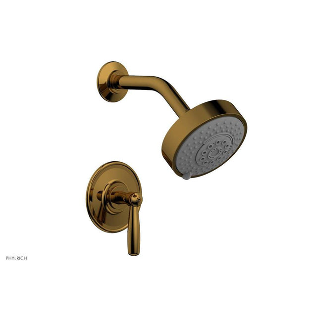 Phylrich - Pb Shwr Kit Works, Lever Handle - French Brass