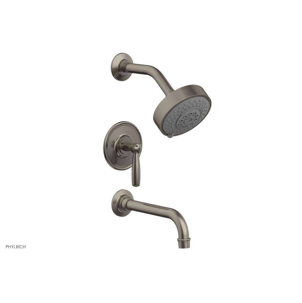 Phylrich - Pb Tub & Shwr Kit Works, Lever Handle - Pewter