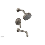 Phylrich - Pb Tub & Shwr Kit Works, Lever Handle - Pewter