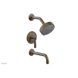 Phylrich - Pb Tub & Shwr Kit Works, Lever Handle - Old English Brass