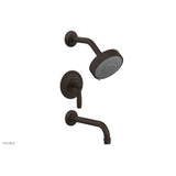 Phylrich - Pb Tub & Shwr Kit Works, Lever Handle - Antique Bronze