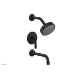Phylrich - Pb Tub & Shwr Kit Works, Lever Handle - Matte Black