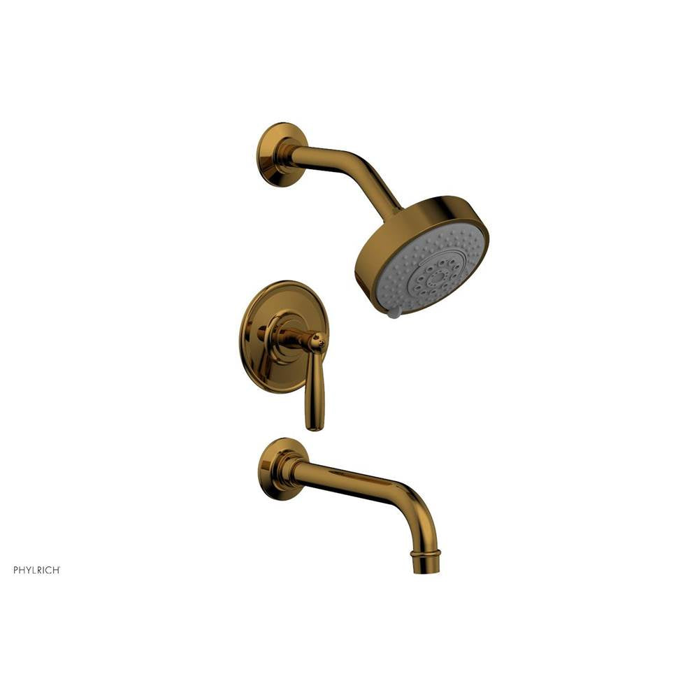 Phylrich - Pb Tub & Shwr Kit Works, Lever Handle - French Brass