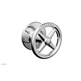 Phylrich - Volume Control Trim Works, Cross Handle Engraved - Polished Chrome