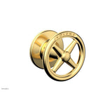 Phylrich - Volume Control Trim Works, Cross Handle Engraved - Satin Gold
