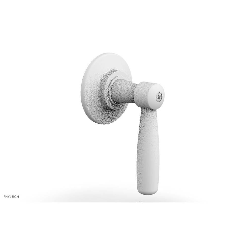 Phylrich - Volume Control Trim Works, Lever Handle - Satin White