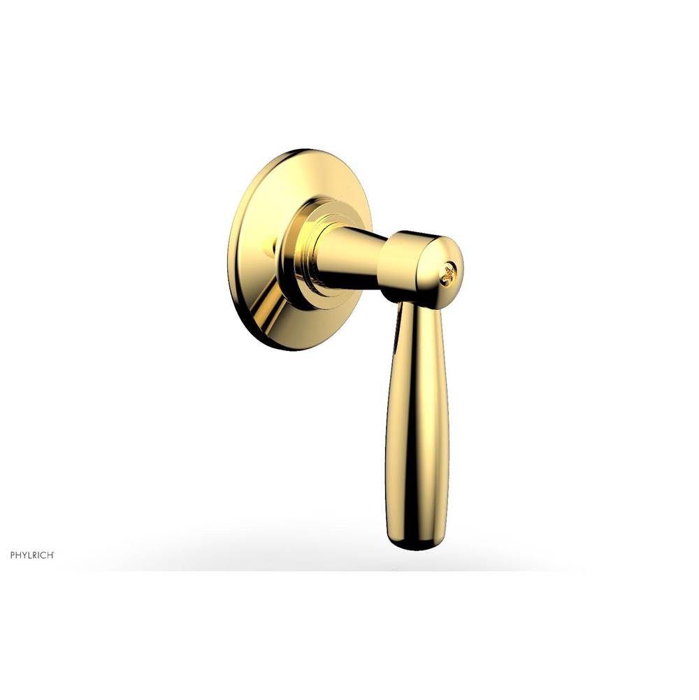 Phylrich - Volume Control Trim Works, Lever Handle - Polished Gold