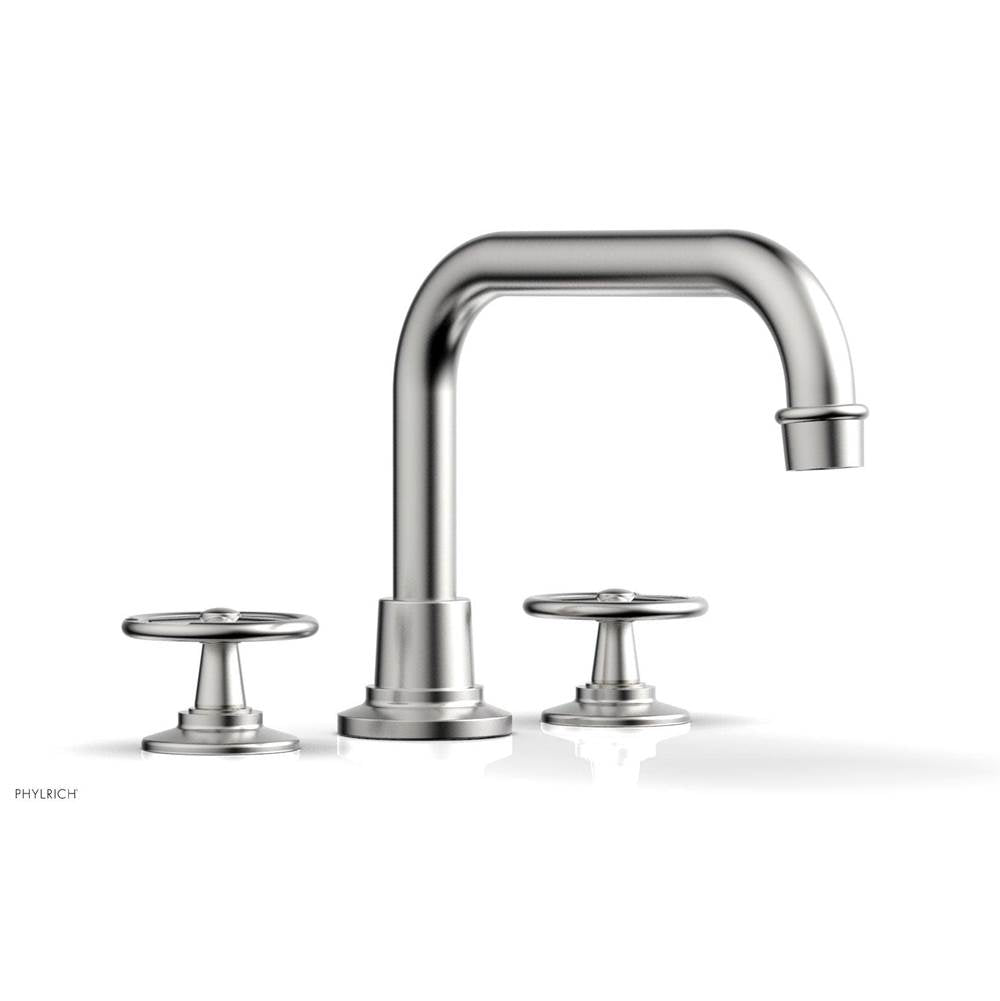 Phylrich - Deck Tub Set Works, Cross Handle - Satin chrome