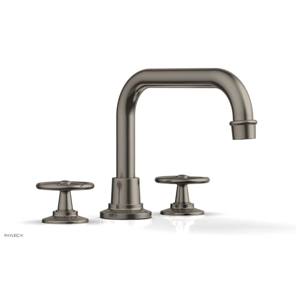 Phylrich - Deck Tub Set Works, Cross Handle - Pewter