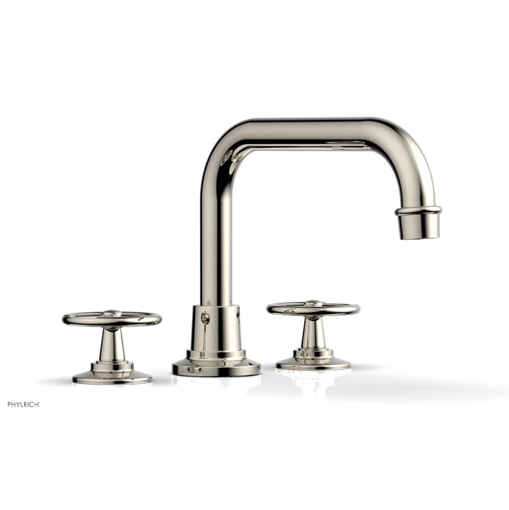 Phylrich - Deck Tub Set Works, Cross Handle - Polished Nickel