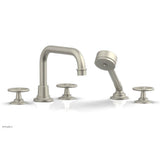 Phylrich - Deck Tub Set Works W/ Hs, Cross Handle - Pewter