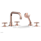 Phylrich - Deck Tub Set Works W/ Hs, Cross Handle - Weathered Copper
