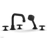 Phylrich - Deck Tub Set Works W/ Hs, Cross Handle - Polished Nickel