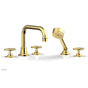Phylrich - Deck Tub Set Works W/ Hs, Cross Handle - French Brass