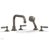 Phylrich - Deck Tub Set Works W/ Hs, Lever Handle - Satin chrome