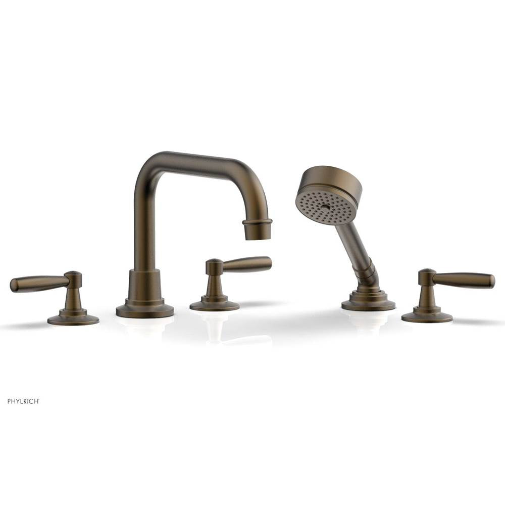 Phylrich - Deck Tub Set Works W/ Hs, Lever Handle - Polished Brass Uncoated