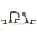 Phylrich - Deck Tub Set Works W/ Hs, Lever Handle - Old English Brass