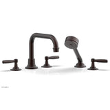 Phylrich - Deck Tub Set Works W/ Hs, Lever Handle - Old Rubbed Bronze