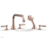 Phylrich - Deck Tub Set Works W/ Hs, Lever Handle - Weathered Copper