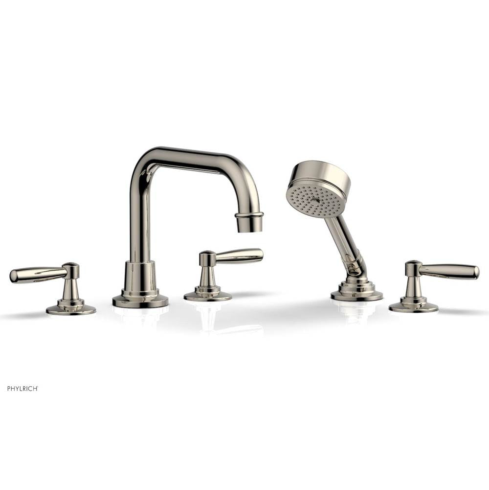 Phylrich - Deck Tub Set Works W/ Hs, Lever Handle - Satin Brass