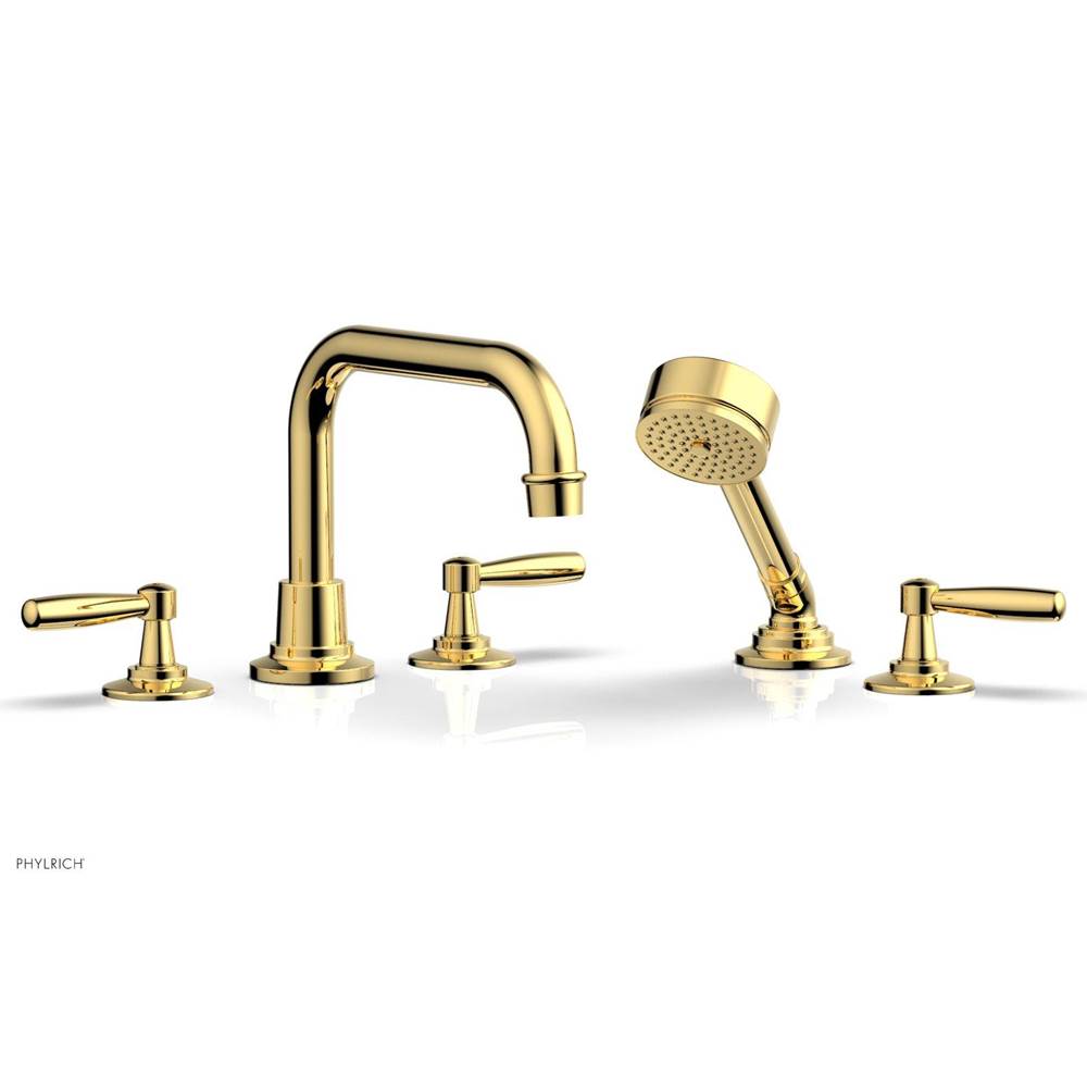 Phylrich - Deck Tub Set Works W/ Hs, Lever Handle - French Brass