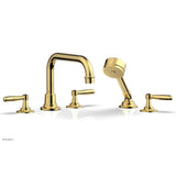 Phylrich - Deck Tub Set Works W/ Hs, Lever Handle - French Brass
