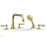 Phylrich - Deck Tub Set Works W/ Hs, Lever Handle - Polished Gold