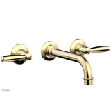 Phylrich - Wall Tub Set Works, Lever Handle - Satin Brass
