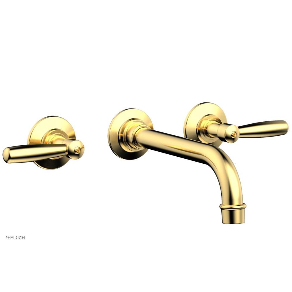 Phylrich - Wall Tub Set Works, Lever Handle - Satin Gold