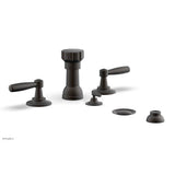 Phylrich - Four Hole Bidet Set Works, Lever Handle - Old Rubbed Bronze