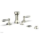 Phylrich - Four Hole Bidet Set Works, Lever Handle - Satin Nickel